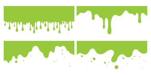 Slime background of Modern poster, dynamic splashes and drops. Vector illustration in a flat style of minimalism	