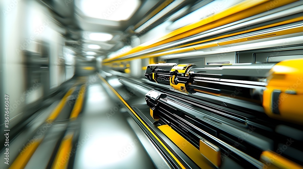 Poster 3d rendering of a modern ultra advanced ai powered gas turbine generator energy system with a sleek 