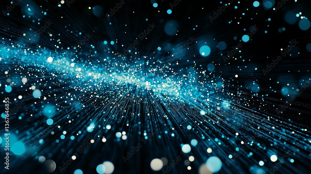 Poster a digital image featuring a glowing padlock set on a binary code background, serving as a representa