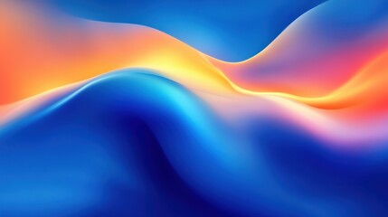 Abstract Colorful Flowing Waves