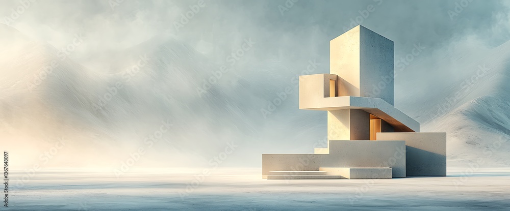 Poster modern abstract building design
