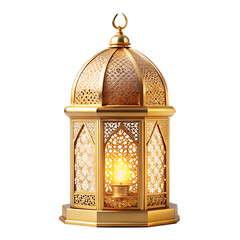 Arabic lamp on a transparent background