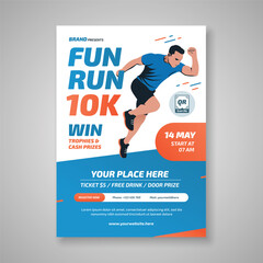 Running event flyer template
