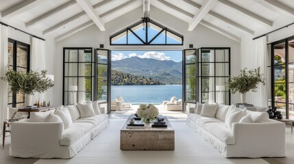 This luxury home is equipped with energy-efficient windows that alter their tint depending on the angle of sunlight, optimizing light while decreasing heat absorption