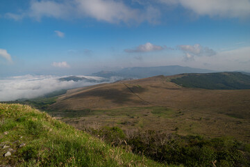爽やかな朝の高原　霧ヶ峰