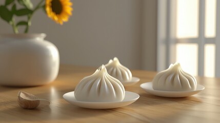 Obraz premium xiao long bao with soup dumplings