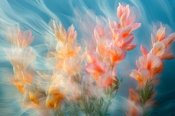 Obraz premium Windblown Blossoms, Wildflowers