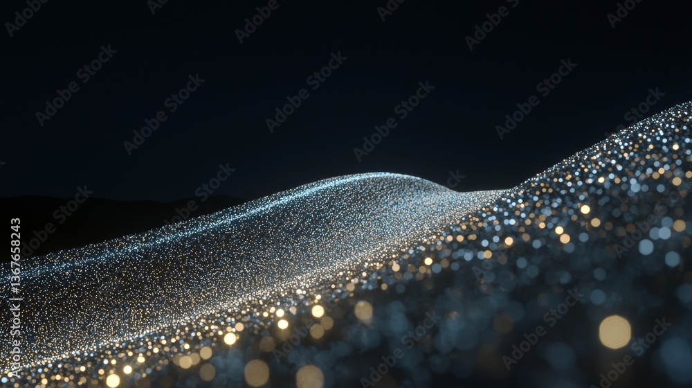 Poster the road is a symbol of digital data flow in the concept of cyber global communication and coding, w