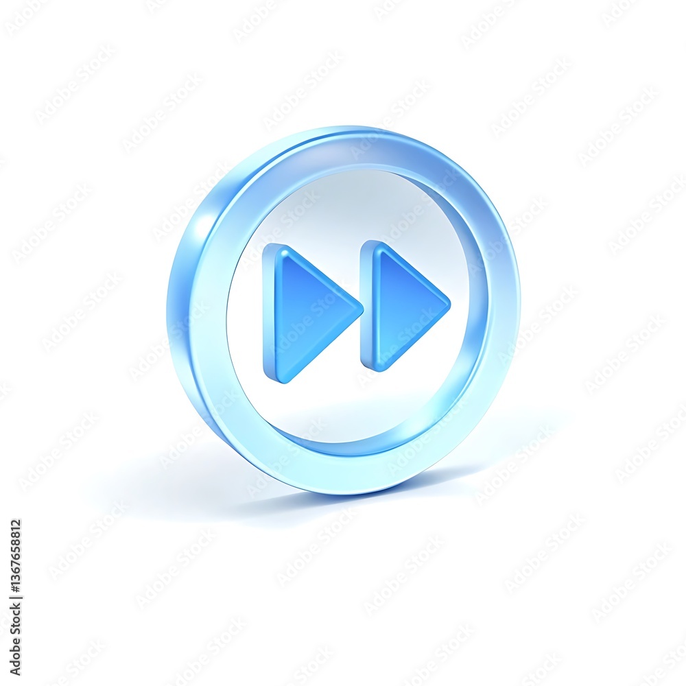 Aufkleber fast forward button icon design media player interface user interface element