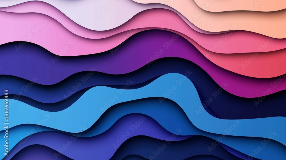 Poster the background features a modern abstract design with a gradient purple color