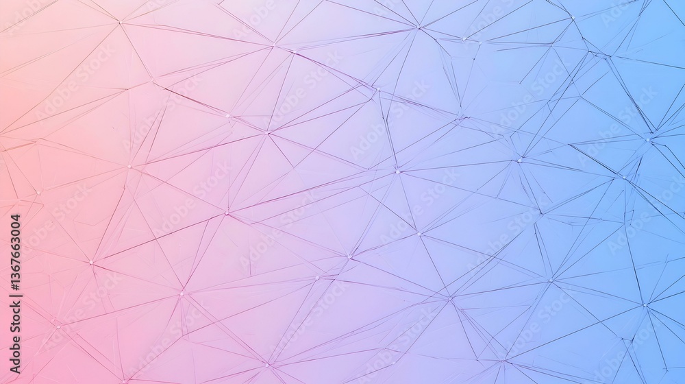 Aufkleber abstract geometric pastel background. pink and blue gradient. triangular network pattern. perfect fo