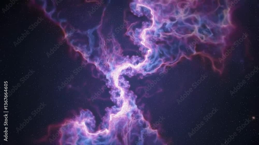 Wall mural mesmerizing nebula movement showcasing cosmic energy and interstellar dynamics