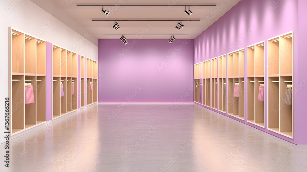 Poster futuristic cloud powered e commerce automation with dynamic floating holographic storefronts and rob
