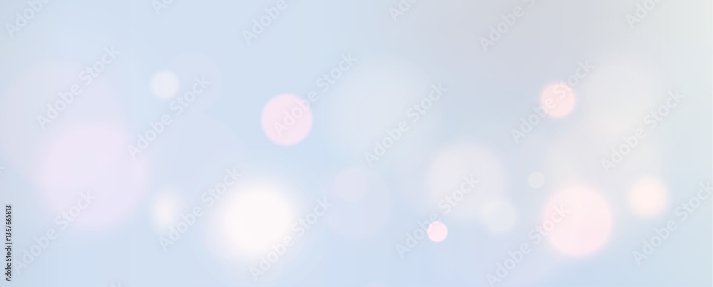 Poster Bokeh background. Delicate bokeh blur.