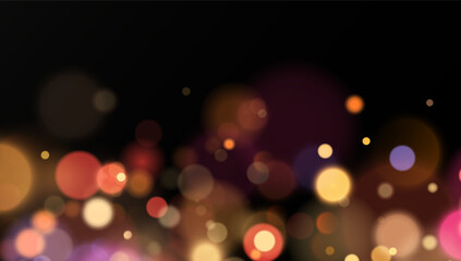 Soft glow. Bokeh light lights.Magic of lights: Bokeh effect.