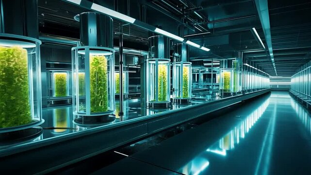 Futuristic Vertical Farm: Indoor Agriculture Technology