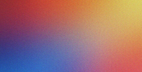 Fototapeta premium Grainy gradient effect in Peach Yellow Cyan tones with abstract, noise, dynamic style