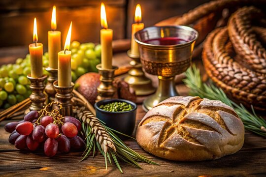 Holy Thursday Macro Photography: Close-up of Symbolic Elements