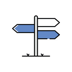 Direction Sign Vector icon