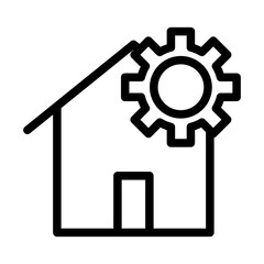 Property management icon lineart