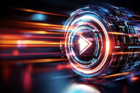 In a futuristic space, the icon is being updated to reflect the modernization of systems, including the installation of new updates and the release of new versions