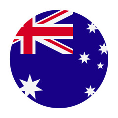 Round icon flag of Australia