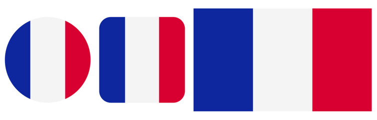 Sign, Icon flag of France Transparent background