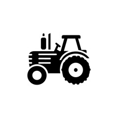 Tractor farm icon with transparent background