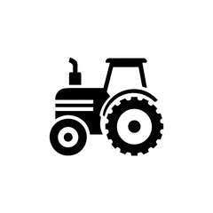 Tractor farm icon with transparent background
