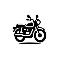 Obraz premium Motorcycle motorbike icon with transparent background