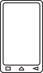 Outline Illustration of a Minimal Personal Digital Assistant Interface Layout