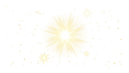 Star gold sequins, Gold sparks. Glitter Holiday banner with glow particle. Sparkle silver bokeh. Luxury background. Golden star effect. Festive party. Twinkle flash gold.