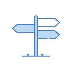 Direction Sign Vector icon
