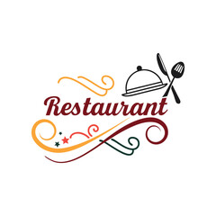 restaurant logo design here 