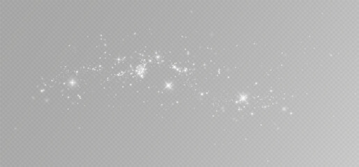 Glow light effect. Vector illustration. Christmas flash. dust	