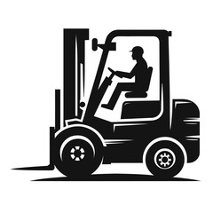 fotklift logo silhouette black color vector black color vector isolated white background 