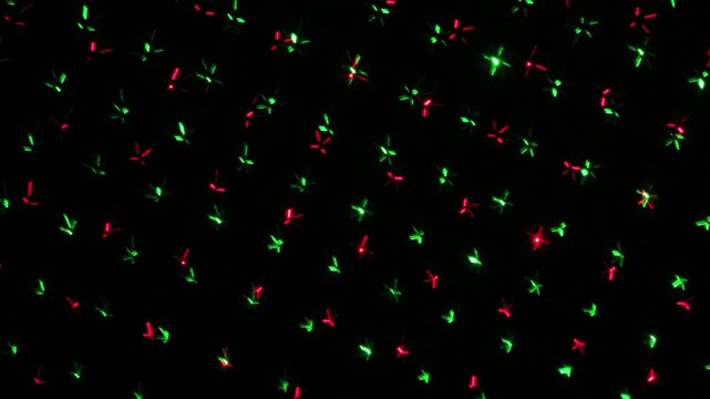  green and red laser light, video