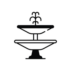Fountain  Vector icon