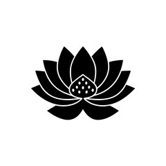 creative details Lotus Blossom Icon vector illustration