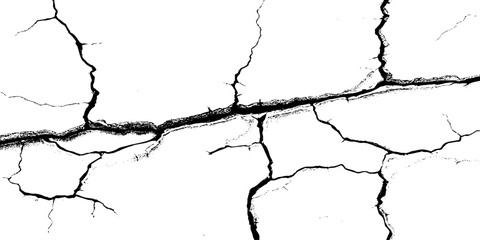 Crack concrete white wall or cement wall background. 
Subtle halftone grunge urban texture vector. Distressed overlay texture.
