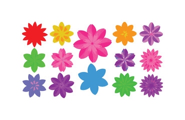 Decorative Petal Illustration Set Art