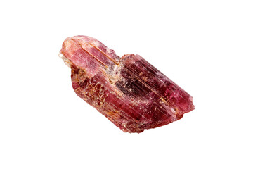 Tourmaline mineral stone on white background close up