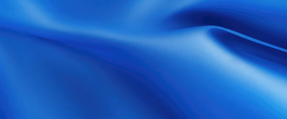 Fototapeta premium Blue color silk fabric Abstract background