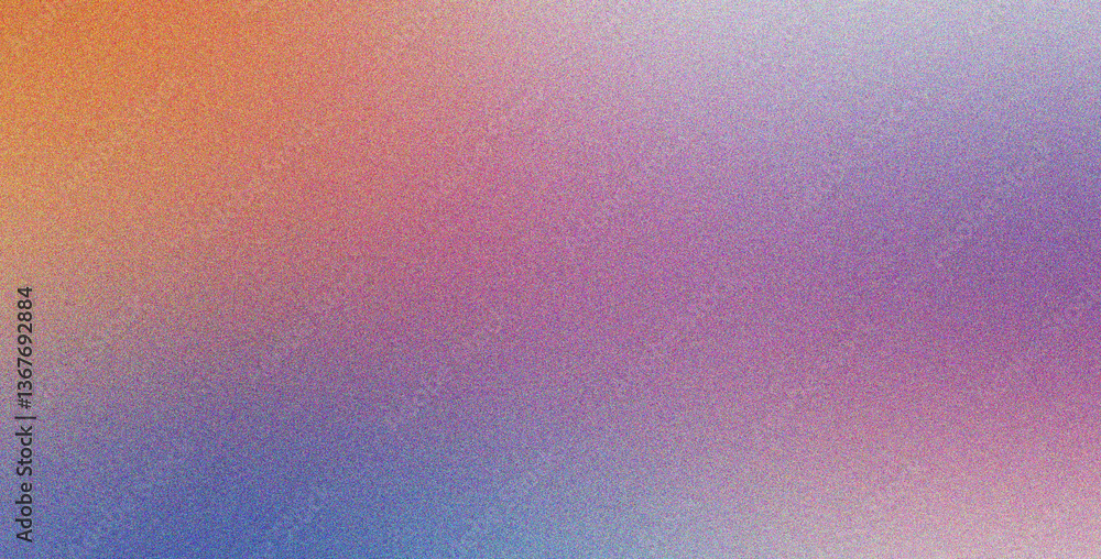Poster abstract cyan red yellow style with soft texture and grainy blur gradient, noise, high quality