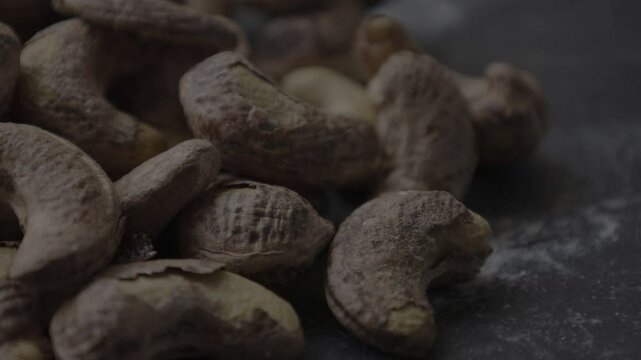 Closeup of a cashew nut food 