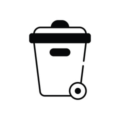Waste Bin  Vector icon