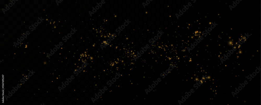 Aufkleber vector sparkles on a transparent background. christmas light effect. sparkling magical dust particle