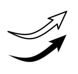 arrow icon vector with trendy design