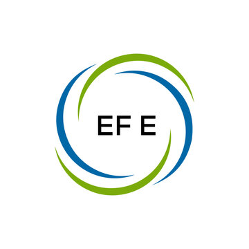 EFE creative minimalist letter logo.