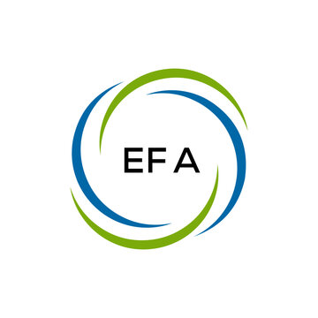 EFA creative minimalist letter logo.